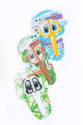 Ножиці дитячі, 13 см, пластикові ручки з гумовими вставками